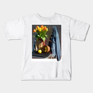 Tulips in a Lunch Bag Kids T-Shirt